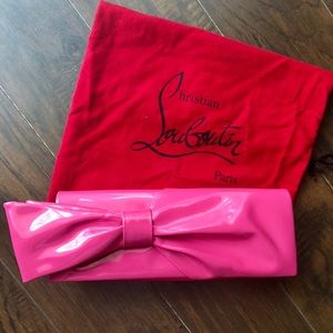 TRADE Pink Bow Clutch